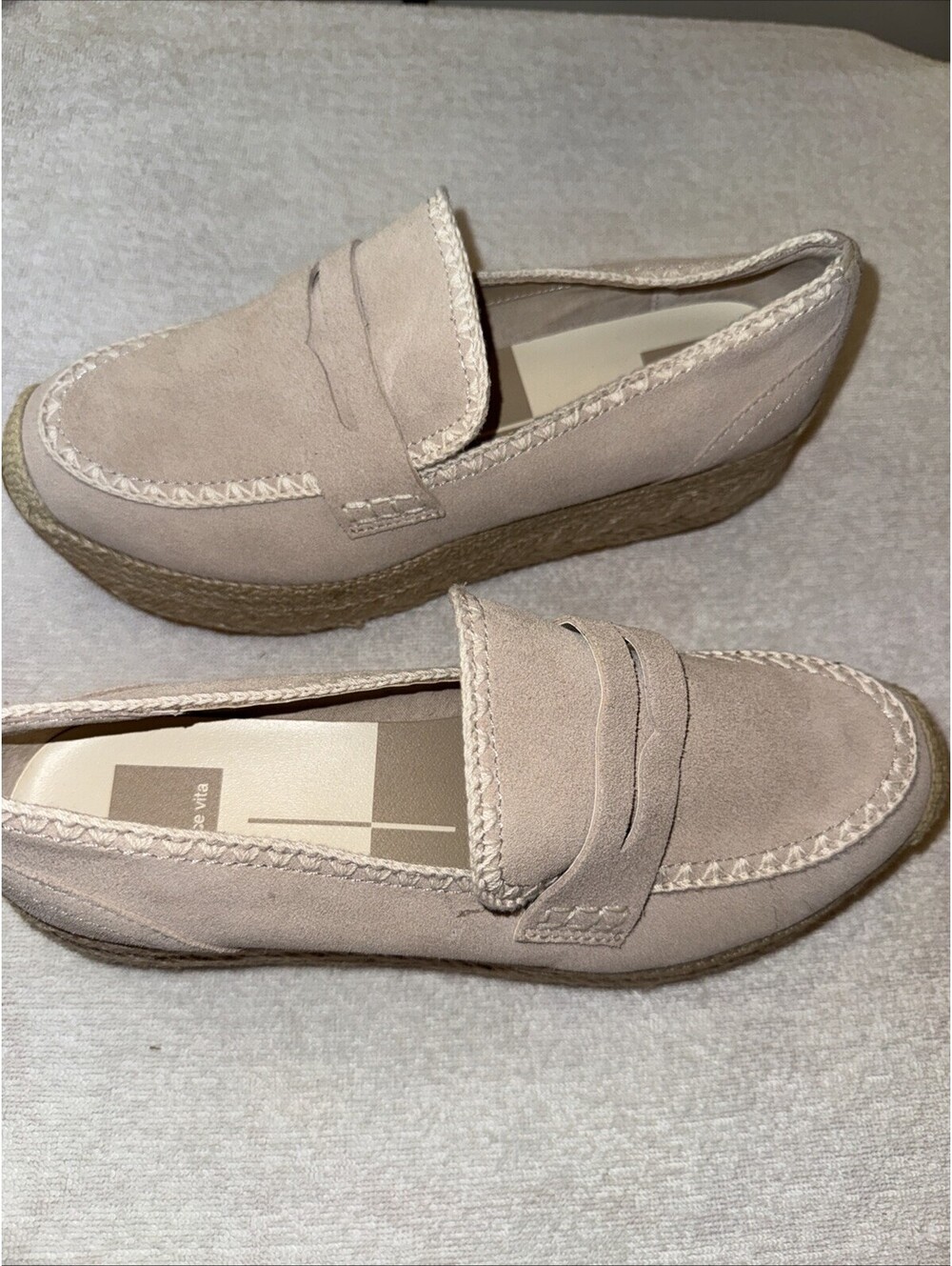 Dolce Vita JALIA Platform Espadrille/ Wedge 10 Suede Leather Upper Shoes